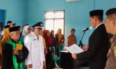Camat Kubu Lantik Riduan Jadi Pj Penghulu Teluk Piyai Pesisir