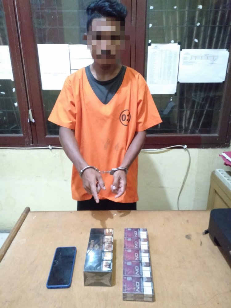 Polsek Kampar Kiri Hilir Berhasil Ringkus Pelaku Curas yang Beraksi di Warung di Simalinyang