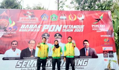 Bupati Afrizal Sintong Apresiasi Tiga Atlet Petanque Rohil Wakili Riau Berlaga di Pra-PON Bali