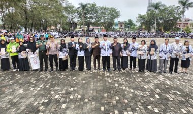 Kapolsek Tualang Hadiri Upacara Peringatan Hut PGRI ke-78 dan Hari Guru Nasional