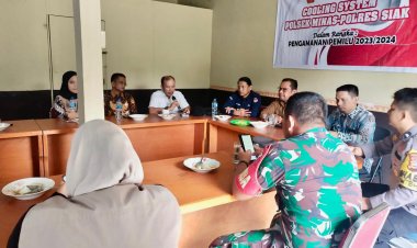 Melalui Coffee Morning Polsek Minas Bersinergi Ciptakan Suasana Aman Menjelang Pemilu 