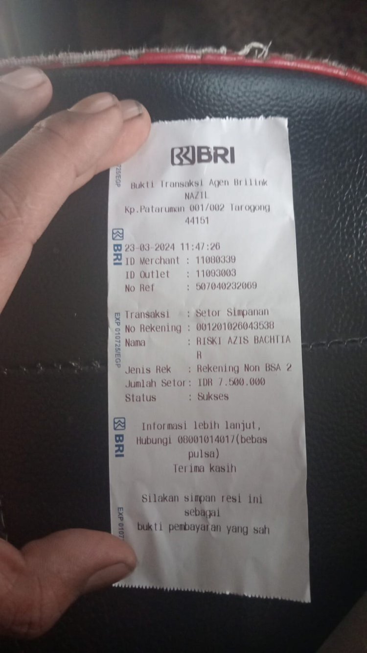 Pedagang Online dari Batang, Peranap Inhu Riau Diduga Tipu Warga Kadungora Garut, Harapan pada Keadilan