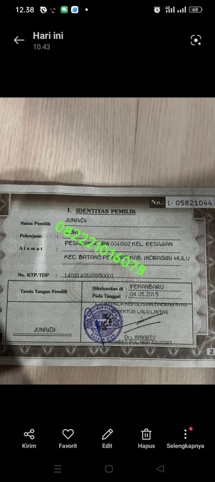 Pedagang Online dari Batang, Peranap Inhu Riau Diduga Tipu Warga Kadungora Garut, Harapan pada Keadilan