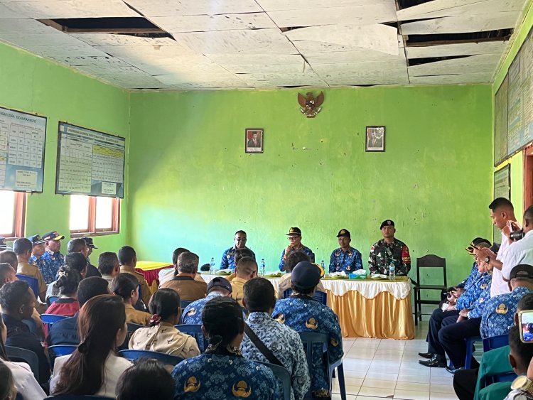 Satgas Yonkav 6/Naga Karimata Gelar Apel Kesadaran di Perbatasan