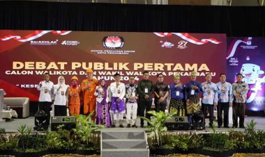 KPU Kota Pekanbaru Sukses Gelar Debat Perdana Walikota dan Wakil Walikota Pekanbaru 2024