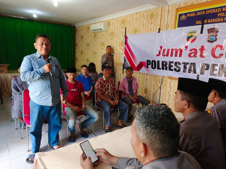 Polresta Pekanbaru Gelar Jumat Curhat, Serap Aspirasi Warga untuk Harkamtibmas Kondusif 