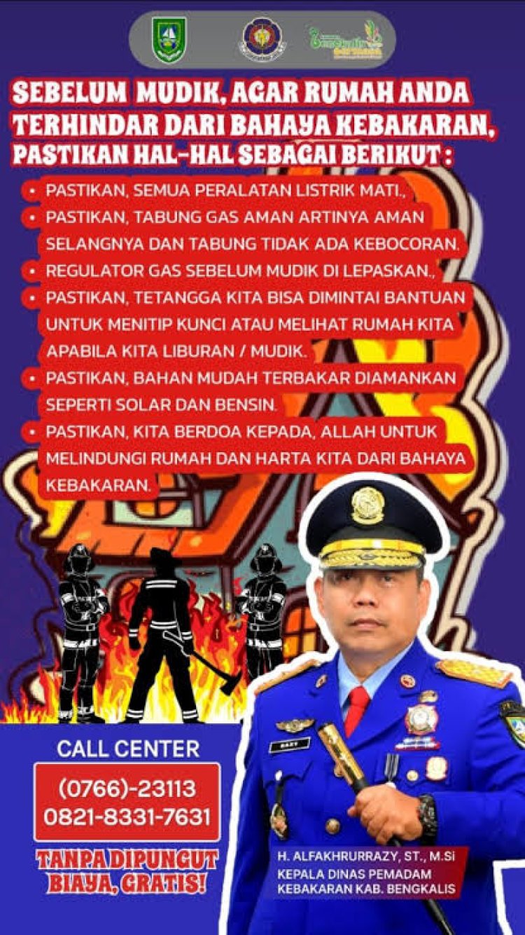 Ditinggal mudik Lebaran, kadis damkar minta pemudik pastikan Rumah dalam kondisi aman