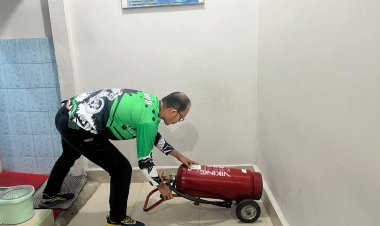 Antisipasi Kebakaran, Lapas Pekanbaru Lakukan Perawatan dan Pengecekan APAR