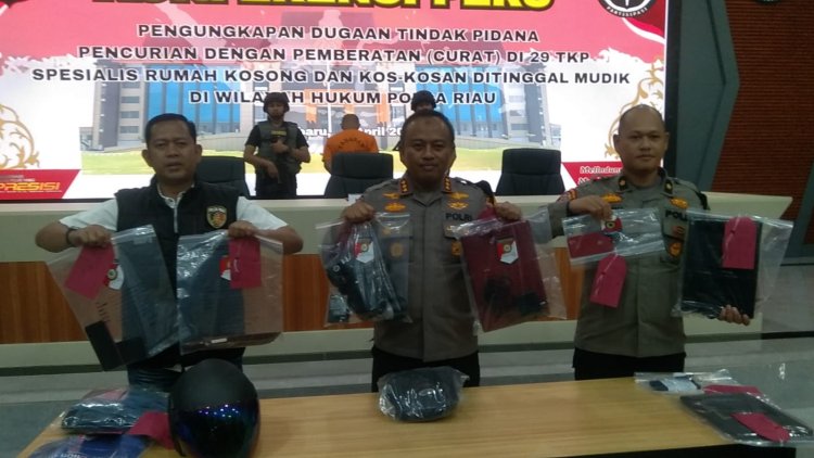 29 Kali Beraksi, Pelaku Pencurian Rumah Kosong Yang Ditinggal Mudik Ditangkap Polisi