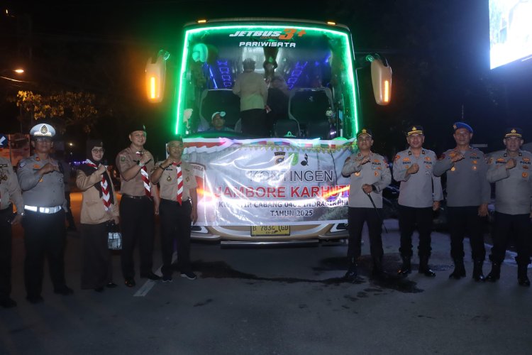 Kontingen Inhil Resmi di Lepas Mengikuti Jambore Karhutla Provinsi Riau