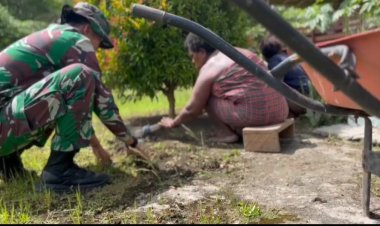 Karya Bakti Satgas dan Warga Naikere