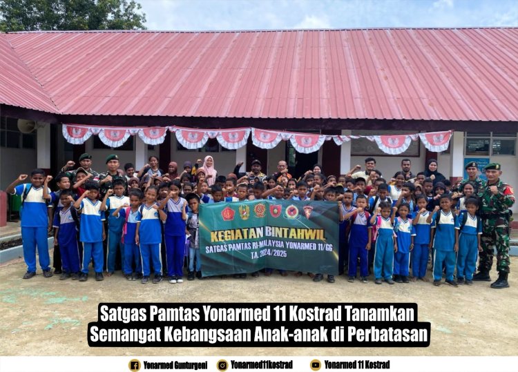TNI Tanamkan Nasionalisme Anak Perbatasan