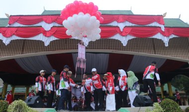 Semarak HUT RI ke-80 di Inhil Dimulai dengan Pencanangan Olahraga
