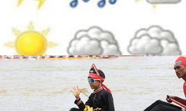 Hari Ketiga Festival Pacu Jalur 2025 di Kuansing, BMKG Riau Keluarkan Peringatan Cuaca