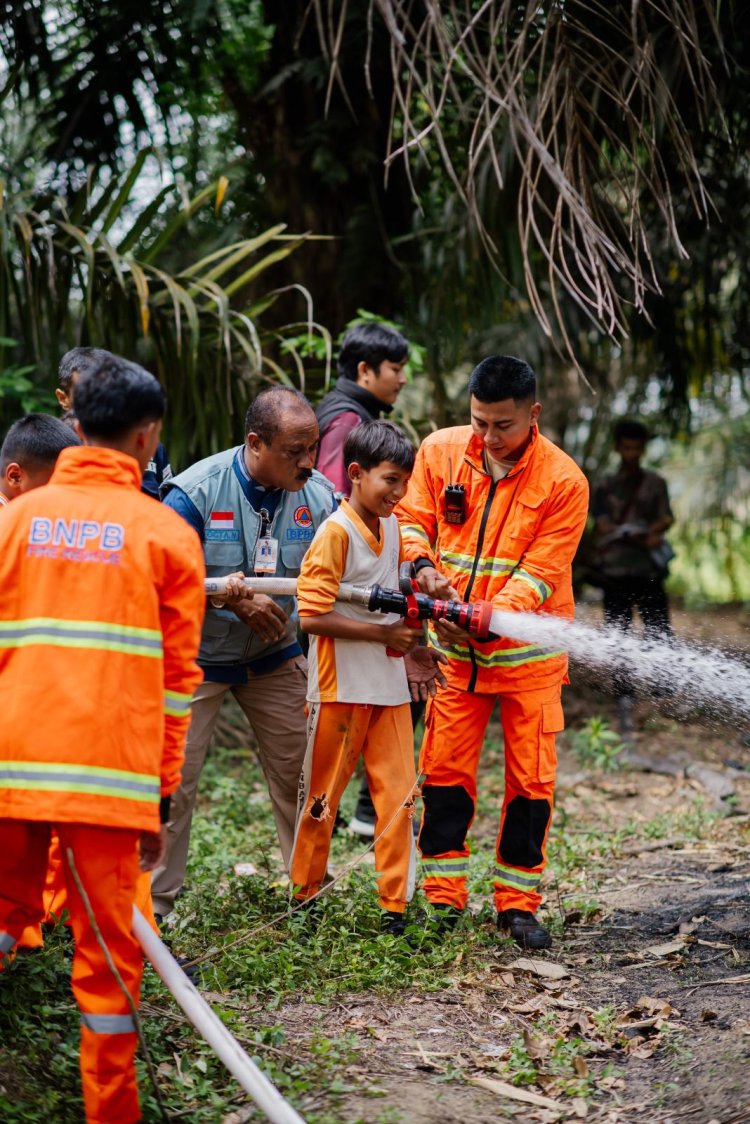 Simulasi Penanggulangan Bencana Karhutla di Sekolah, Upaya Tumbuhkan Kesadaran Cegah Bencana