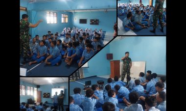 Pelda Yudhi Widiyanto Tanamkan Wawasan Kebangsaan di SMP Muhammadiyah 6 Surakarta