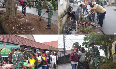 Yonif 125/Simbisa Gelar Karya Bakti dan Bhakti Sosial di Kelurahan Padang Mas