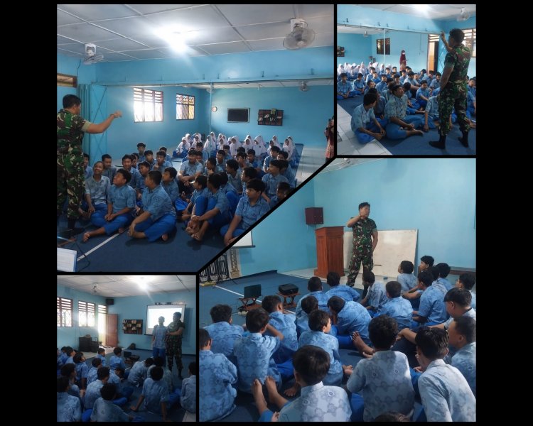 Pelda Yudhi Widiyanto Tanamkan Wawasan Kebangsaan di SMP Muhammadiyah 6 Surakarta