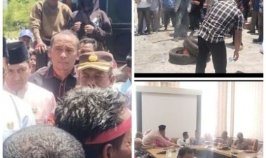 Warga Rokan Hilir Amuk DPRD Tuntut SPBU Batu 4 Dibuka