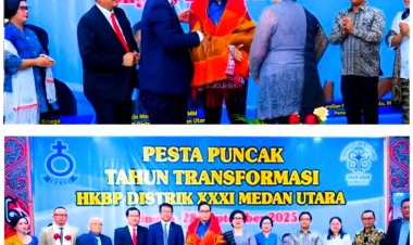 Wali Kota Medan Hadiri Puncak Tahun Transformasi HKBP Distrik 31 Medan Utara