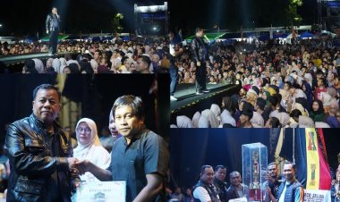 Penutupan Meriah HUT Kuantan Singingi ke-26, Ribuan Warga Padati Taman Jalur Teluk Kuantan