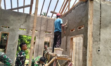 Satgas TMMD 126 Pandeglang Genjot Pengerjaan Rumah Layak Huni