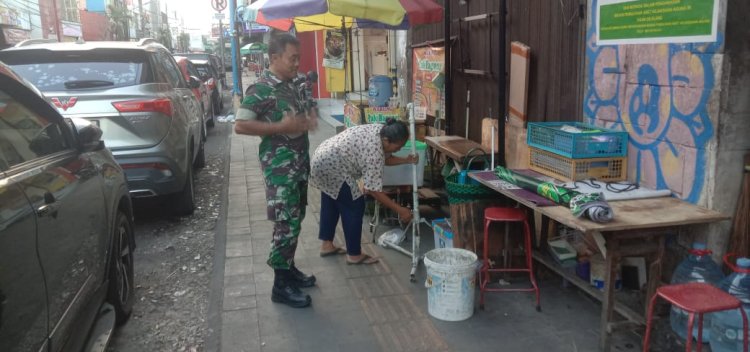 Babinsa Serengan Pantau dan Dukung UMKM Surakarta