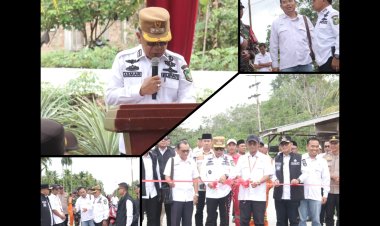 Bupati Asmar Resmikan Jalan Batang Malas–Tenan 1,8 Km, Sinergi Pemkab Meranti dan PT ITA Dorong Ekonomi