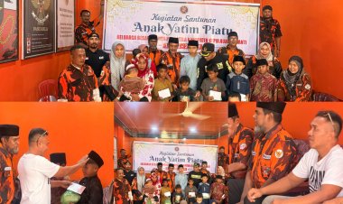 MPC Pemuda Pancasila Meranti Gelar Santunan Yatim dan Bagi Sembako Ramadan 2026