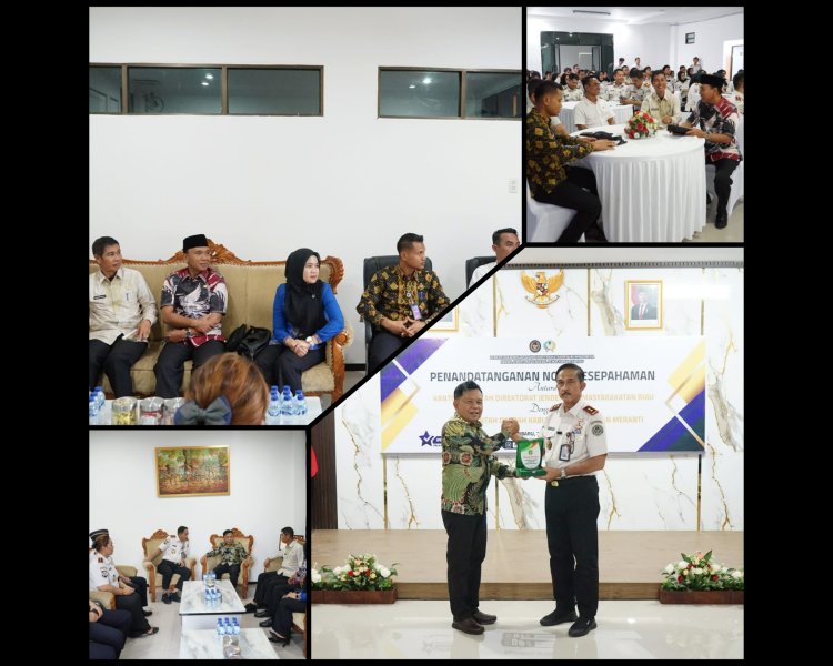 Bupati Meranti dan Kanwil DitjenPAS Riau Teken MoU Pembinaan WBP