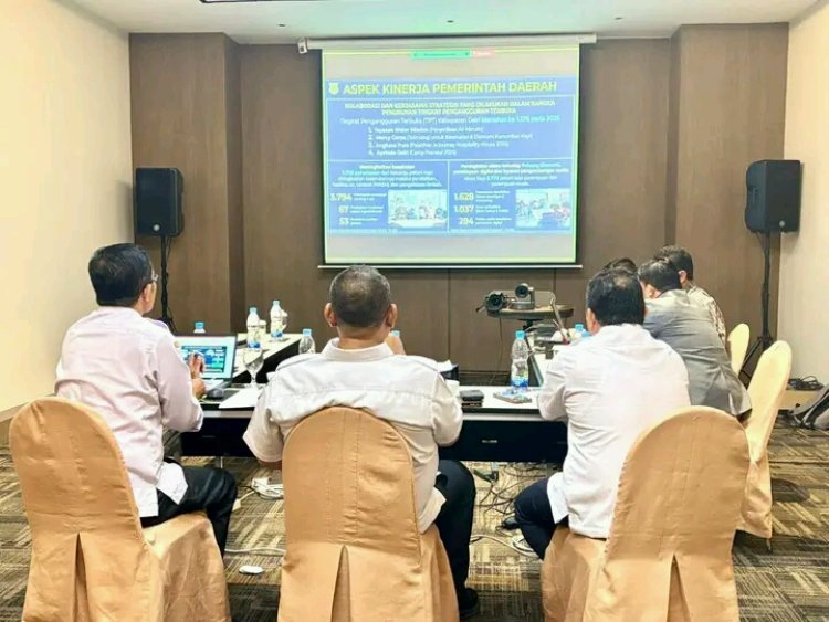 Bupati Dairi Dan Wakil Bupati Ikuti Zoom Penilaian Kinerja, Vikner : Paparkan Strategi Tekan Pengangguran