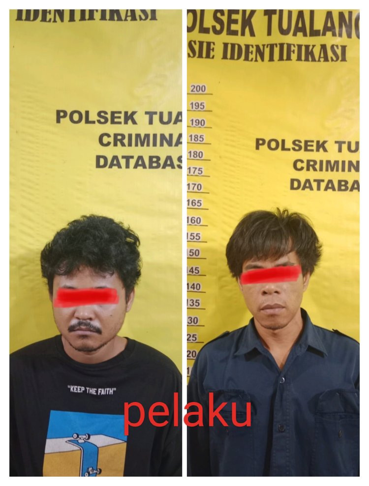 Dua Orang Pelaku Curat Dan Dua Orang Penadah Diamankan Tim Opsnal Polsek Tualang