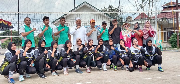 PERTANDINGAN BOLA VOLI PIALA BUPATI CUP TINGKAT KECAMATAN MASUK HARI KE TUJUH