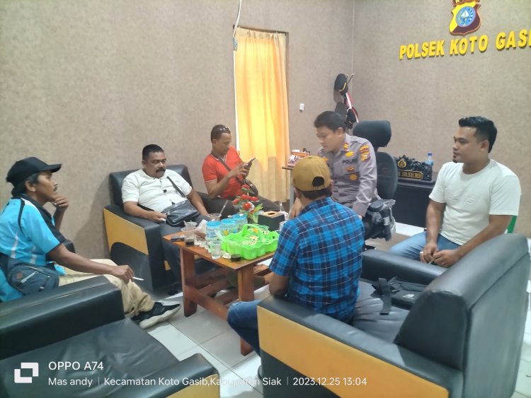 Jalin Silahturahmi, Kapolsek Koto Gasib Ngopi Bersama Awak Media
