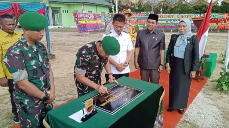 Peresmian Koramil 06 Tg Medan, Bupati Rohil Dampingi Danrem 031 Wira Bima