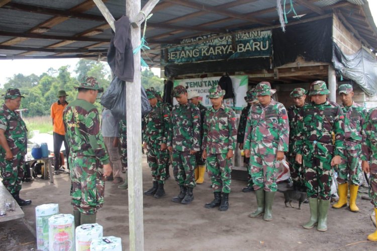 Untuk Menyukseskan Program Kasad, Lahan Kosong Milik Kodim 1012/Buntok Seluas 5 Hektar Diubah Menjadi Kebun Semangka