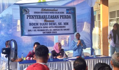 Anggota DPRD Pekanbaru Roem Diani Dewi Sosialisasikan Peraturan Daerah Bantuan Hukum untuk Masyarakat Tidak Mampu