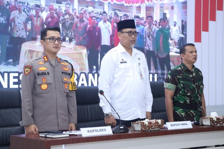 Kapolres Inhil Memimpin Rapat Strategis Terkait Pencegahan Karhutla