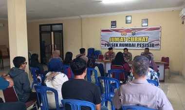 Gelar Jumat Curhat, Polsek Rumbai Pesisir Jadikan Ajang Tampung Aspirasi Masyarakat