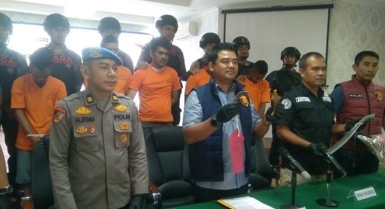 Kuasai Lahan Sengketa di Rumbai, 5 Preman Diamankan Tim Raga Polresta Pekanbaru