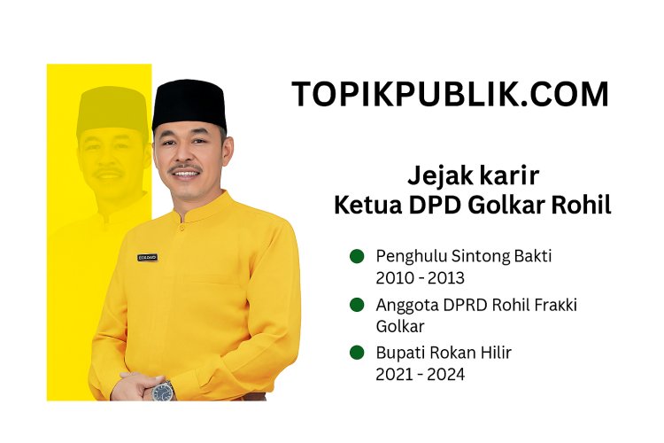 Jejak Karier Afrizal Sintong, Ketua DPD Golkar Rohil