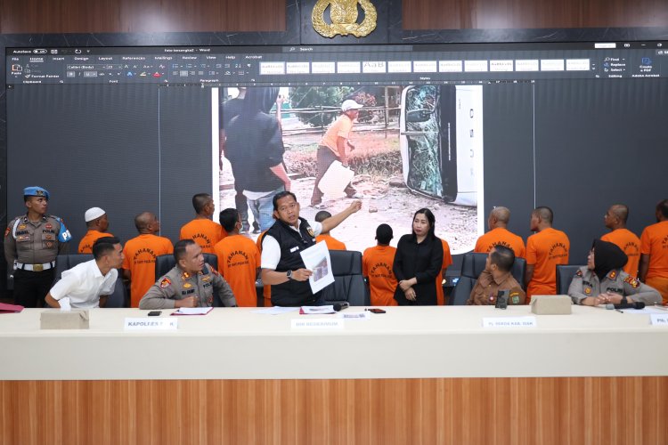 Ungkap Kasus Pembakaran, Perusakan dan Penjarahan PT SSL di Tumang, Polda Riau Tetapkan 13 Tersangka