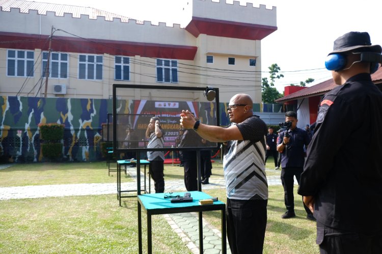 Gelar Lomba Menembak Kapolda Cup, Ajang Perkuat Kemampuan dan Disiplin Personil Polda Riau