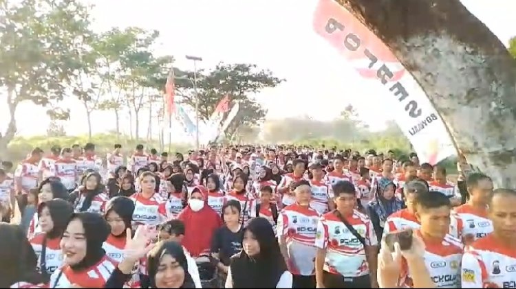 Solidaritas TNI-Polri Boyolali di Bhayangkara Fun Walk 2025