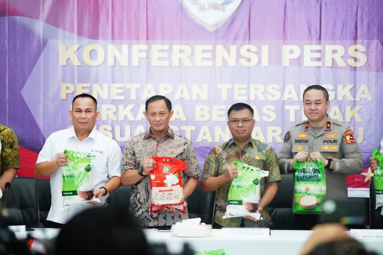 Produksi dan Edarkan Beras Tidak Standar, Tiga Orang Ditetapkan Sebagai Tersangka