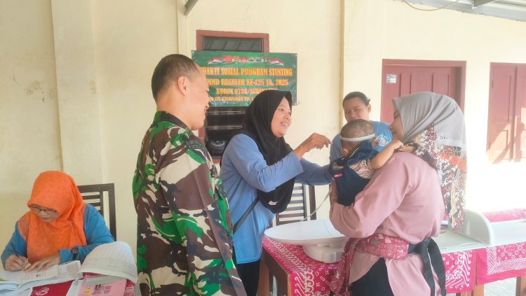TMMD Kodim 0735 Surakarta Gencarkan Sosialisasi Cegah Stunting