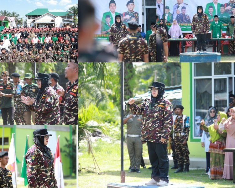 Bupati Siak Resmi Buka Diklatsar Banser Angkatan 15 di Ponpes An-Nur Bungaraya