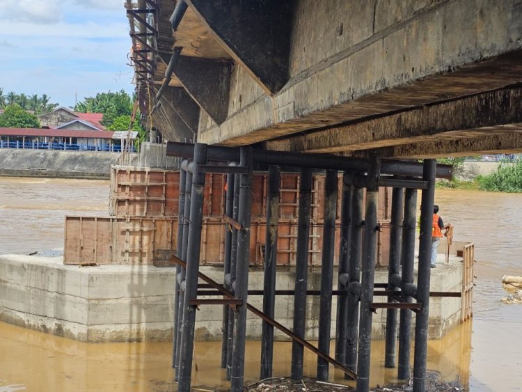 Jembatan Sungai Rokan Ujung Batu Ditutup Total 4 September–9 Oktober 2025