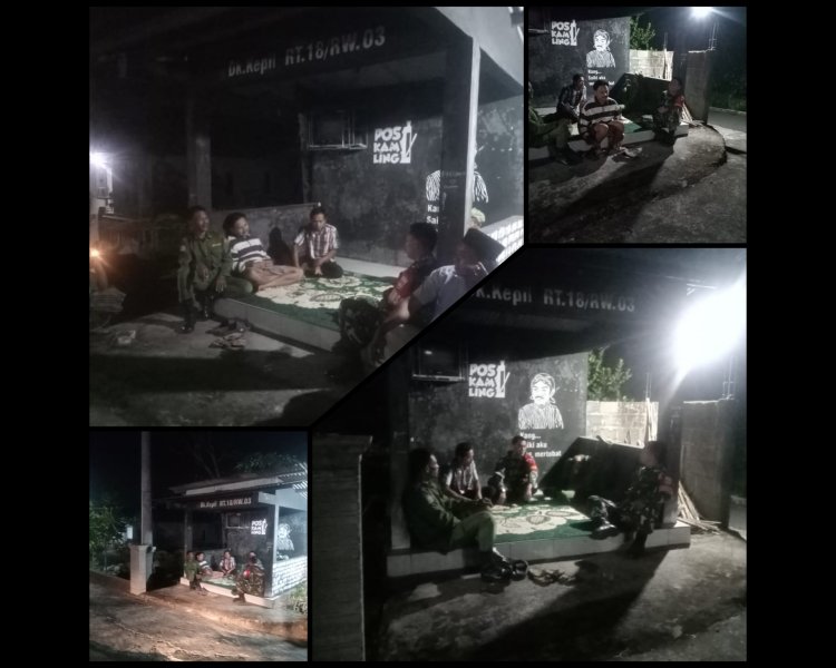 Patroli Malam Koramil Cepogo Perkuat Kamtibmas Boyolali