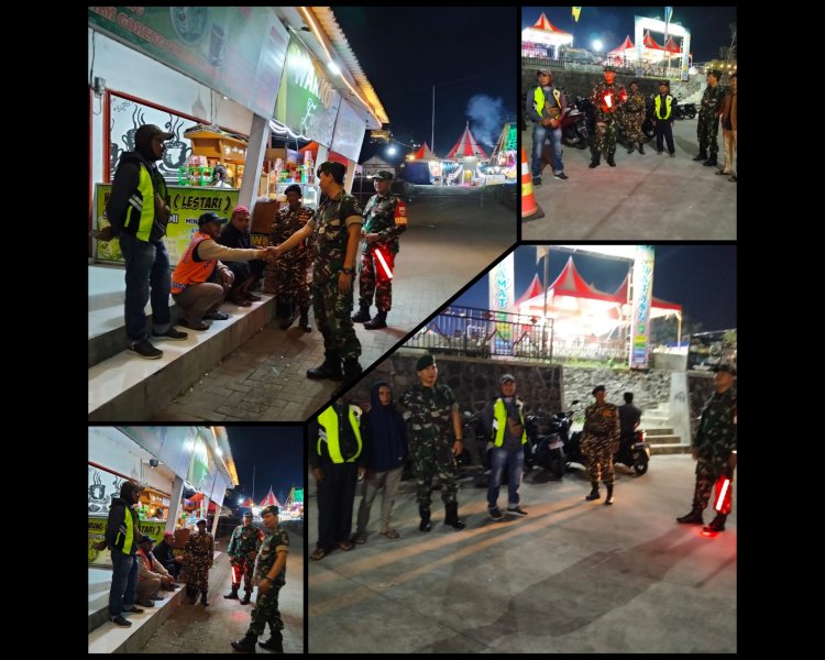Patroli Malam Koramil 07 dan Ormas Jaga Keamanan Desa Selo